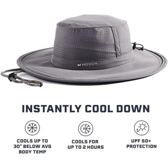 Cooling Boonie Hat UPF 50 Sun Hat Unisex Fishing Hiking Beach Outdoor Cap - Picture 2 of 7